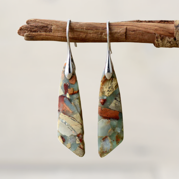 Natural Love Stone Earrings