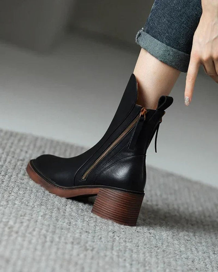 Clara | Vegan Leather Ankle Boots