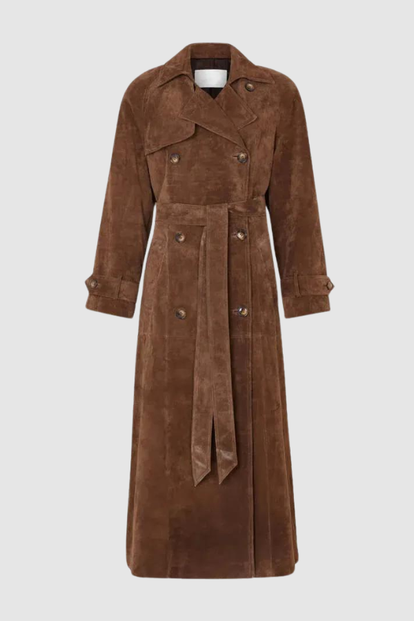 Liora Suede Trench