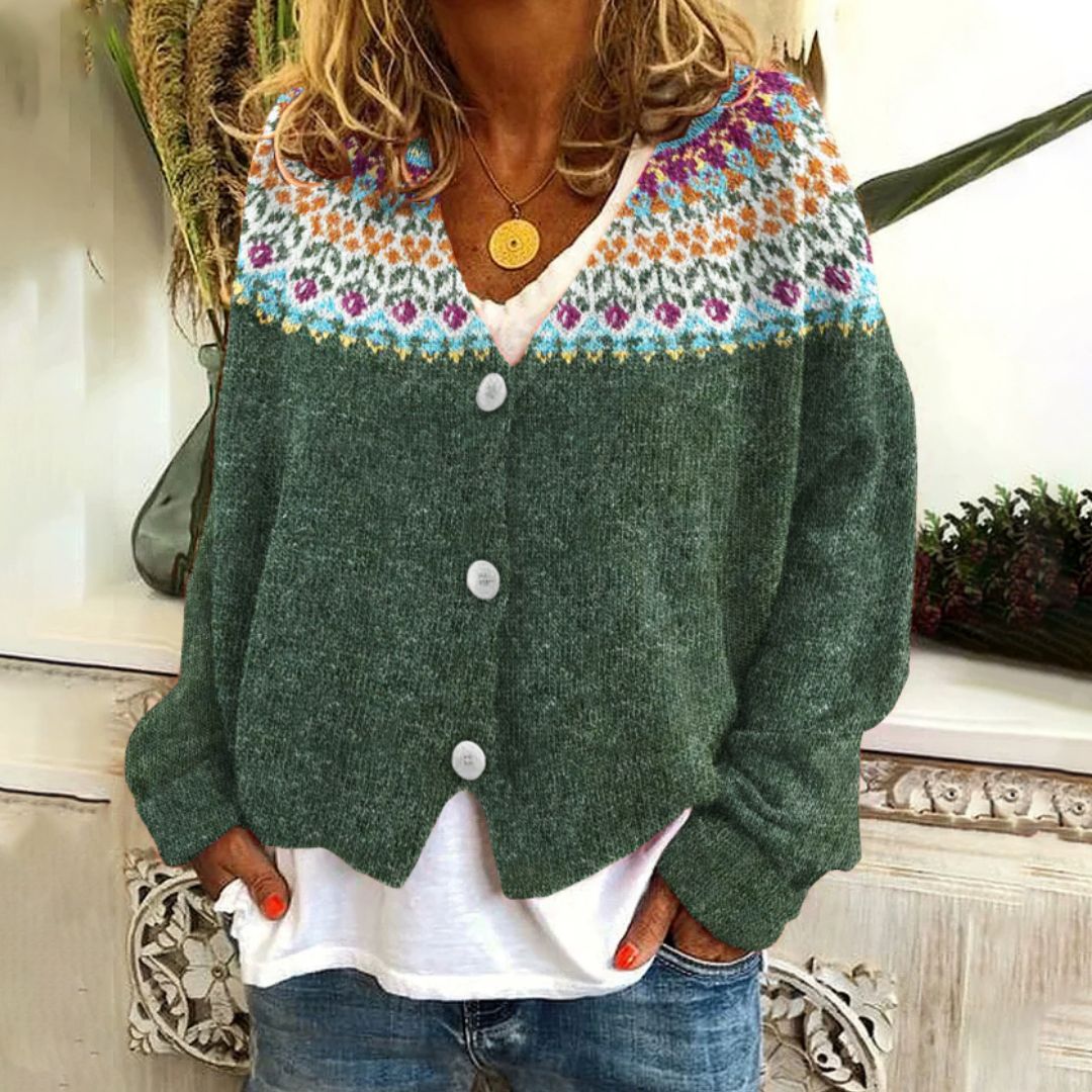 Noémie | Embroidered Knit Cardigan
