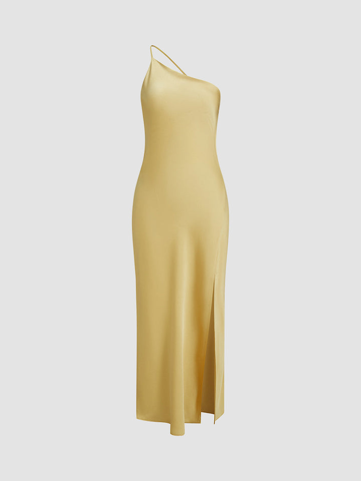Luna Dress – Satin Open Back