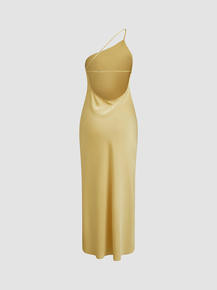Luna Dress – Satin Open Back