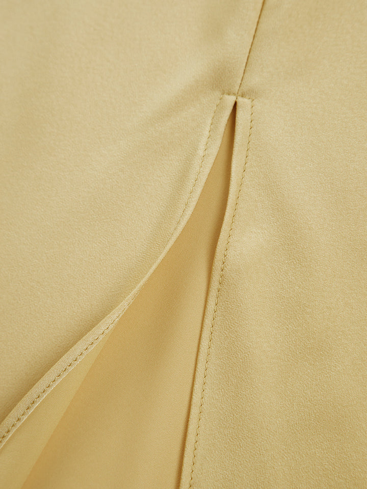 Luna Dress – Satin Open Back
