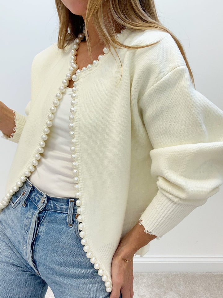 Sorelle Cardigan – Pearl Detail