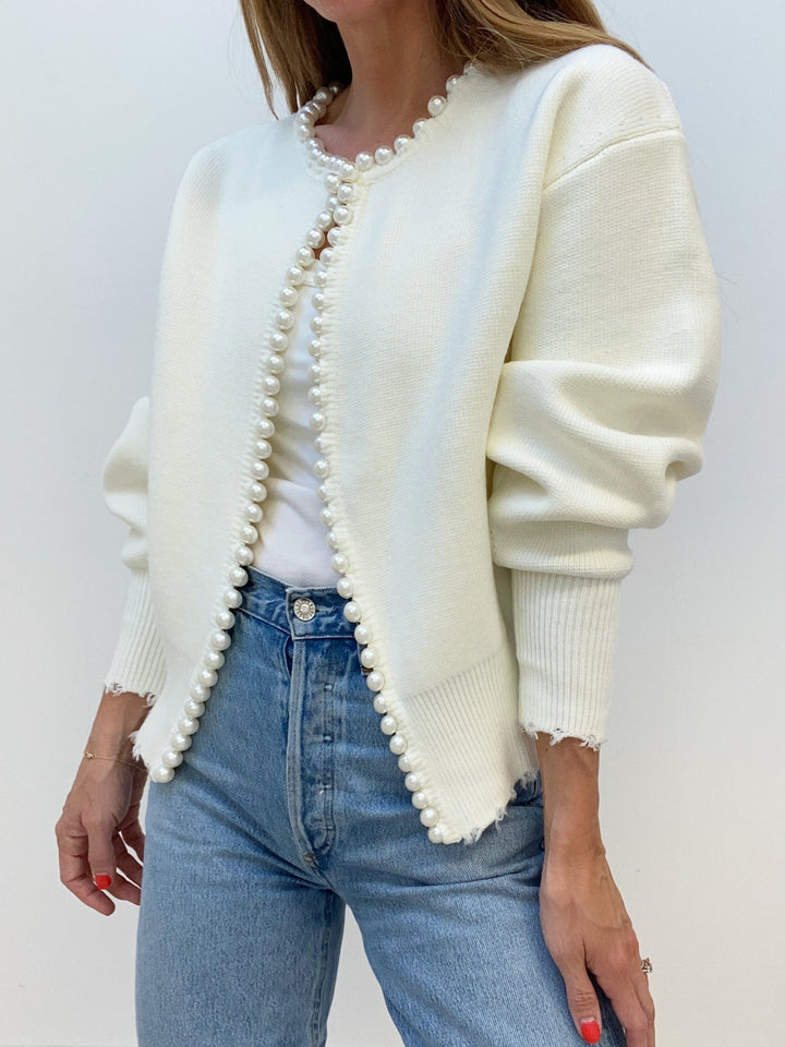 Sorelle Cardigan – Pearl Detail