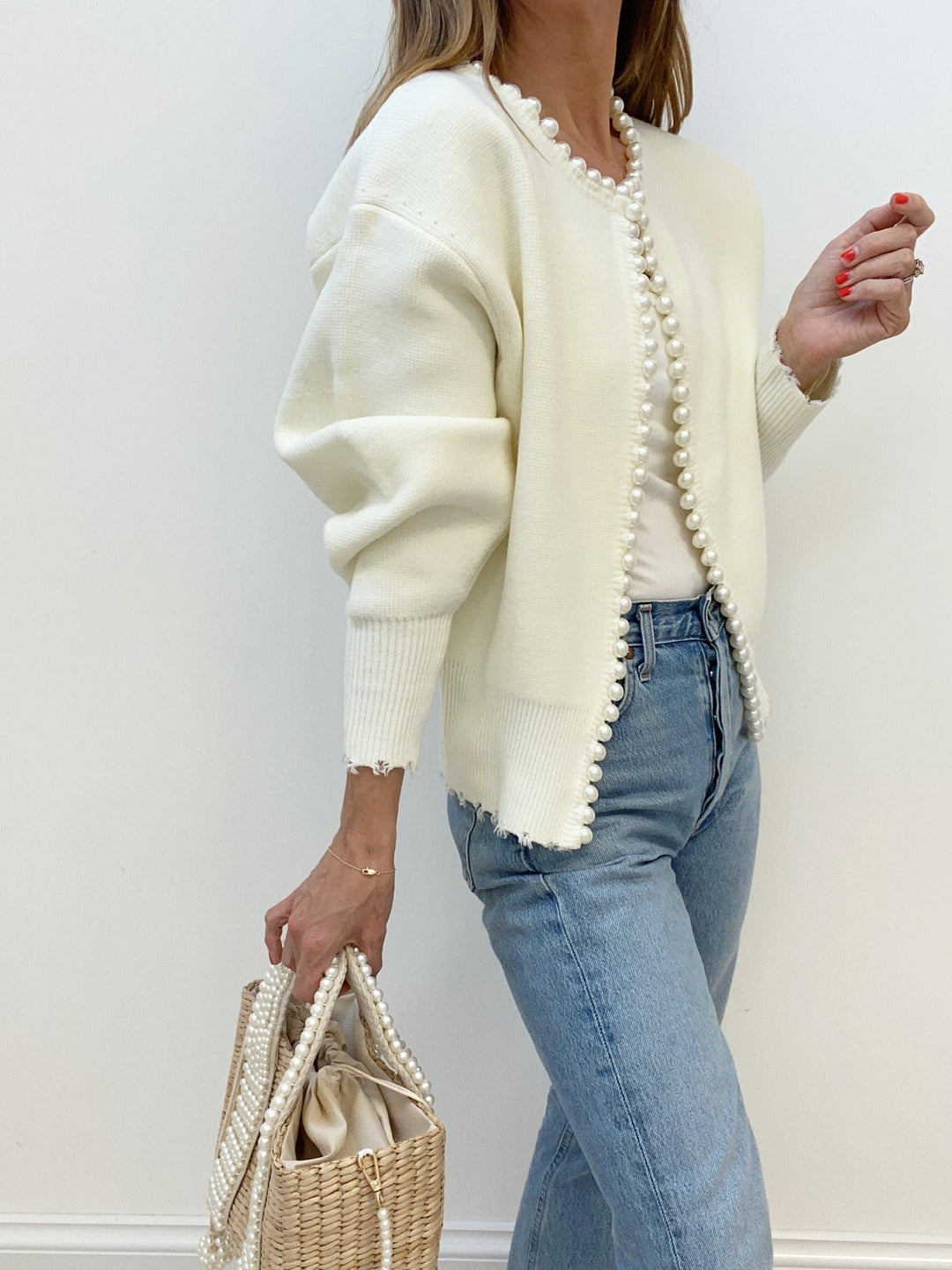 Sorelle Cardigan – Pearl Detail