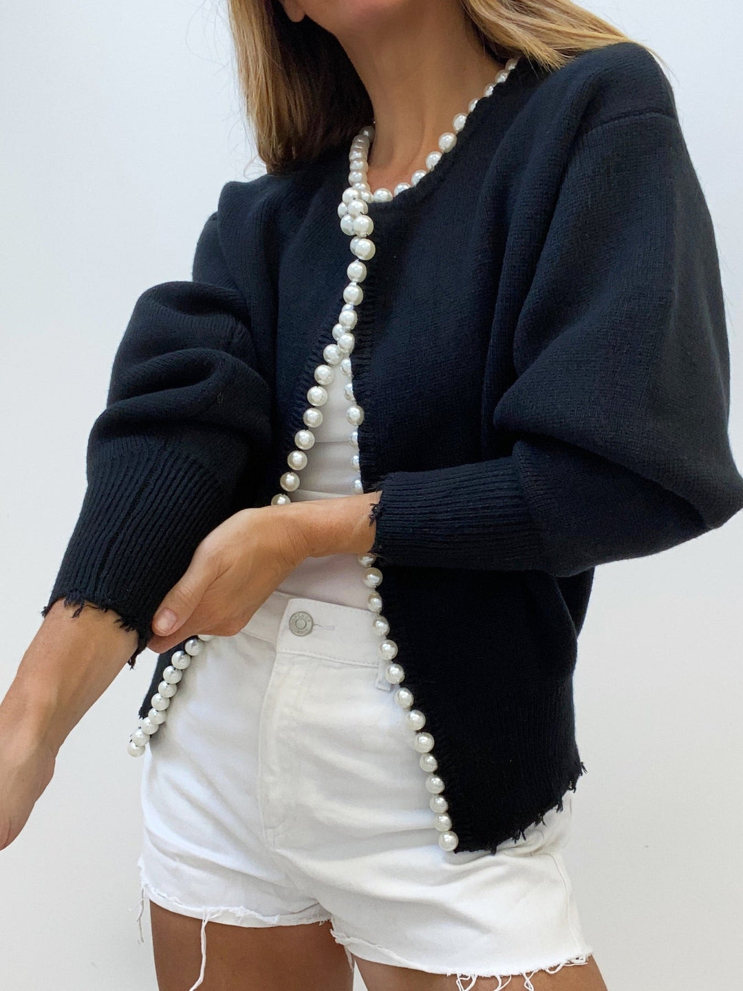Sorelle Cardigan – Pearl Detail
