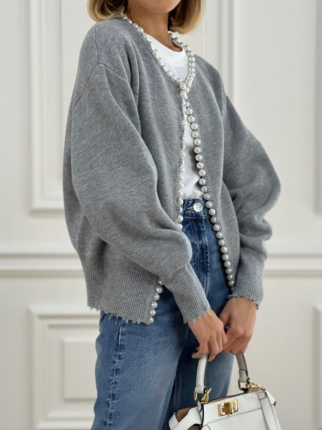 Sorelle Cardigan – Pearl Detail