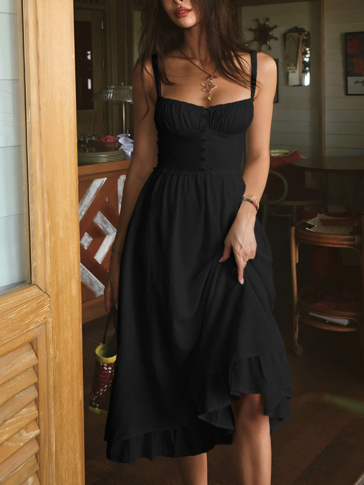 Liora Dress – Ruffle Midi