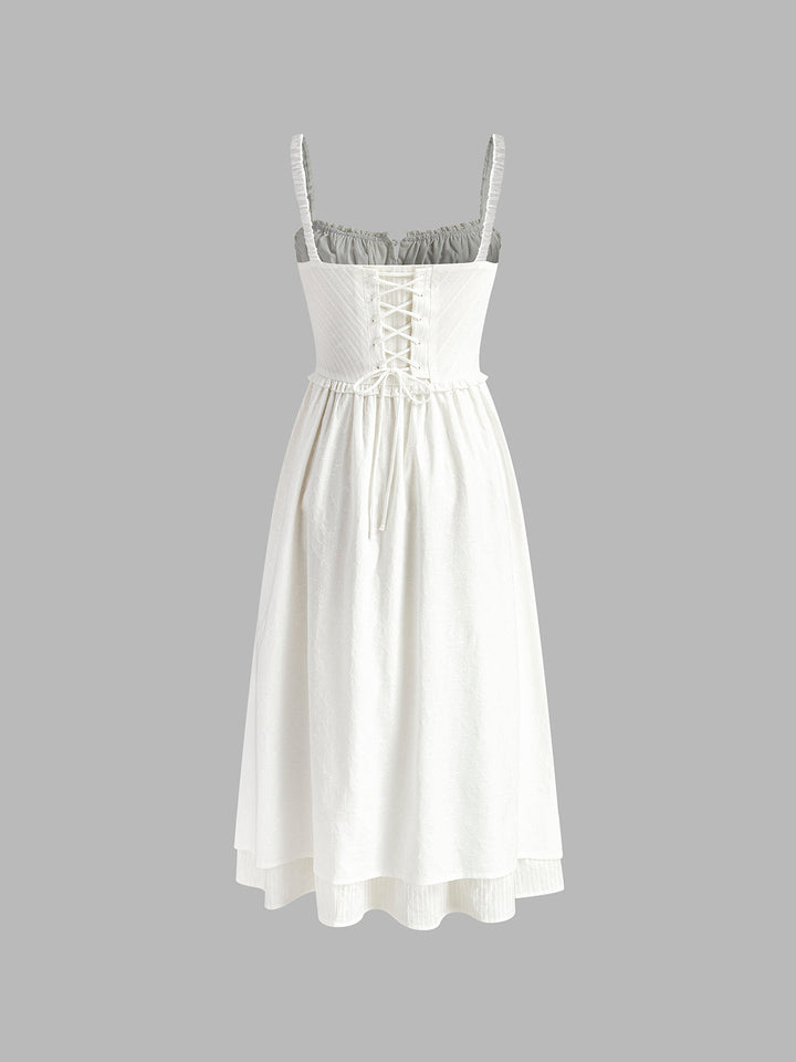 Liora Dress – Ruffle Midi