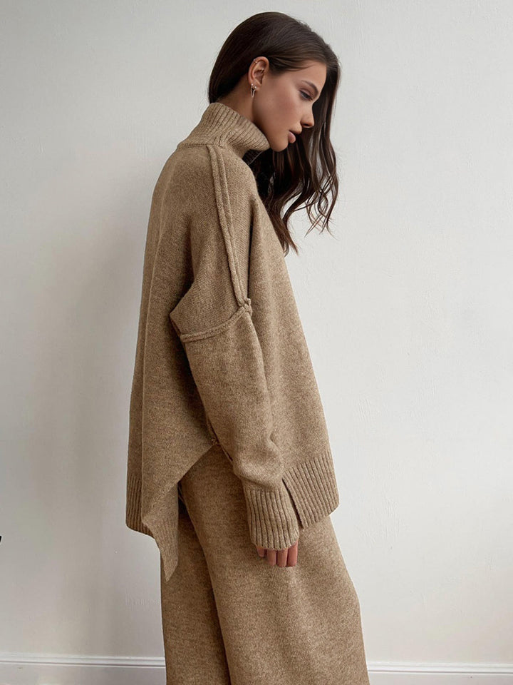 Alba Set – Knit Turtleneck