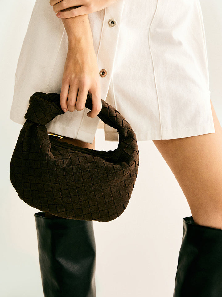 Isolde Knotted Bag – Rounded Woven Design