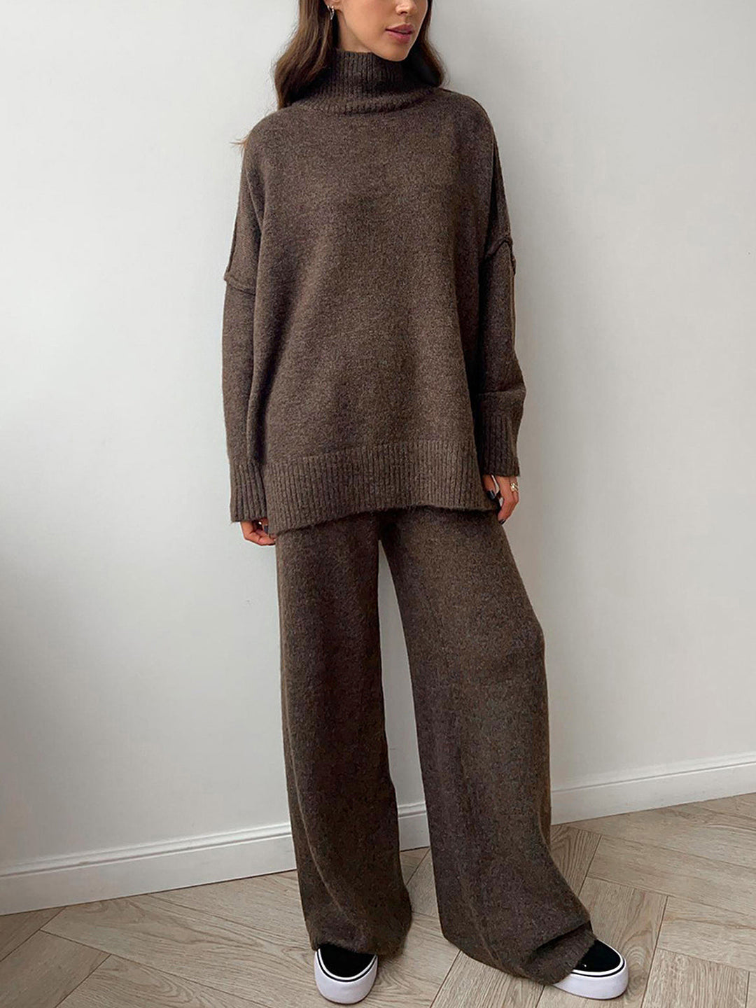 Alba Set – Knit Turtleneck