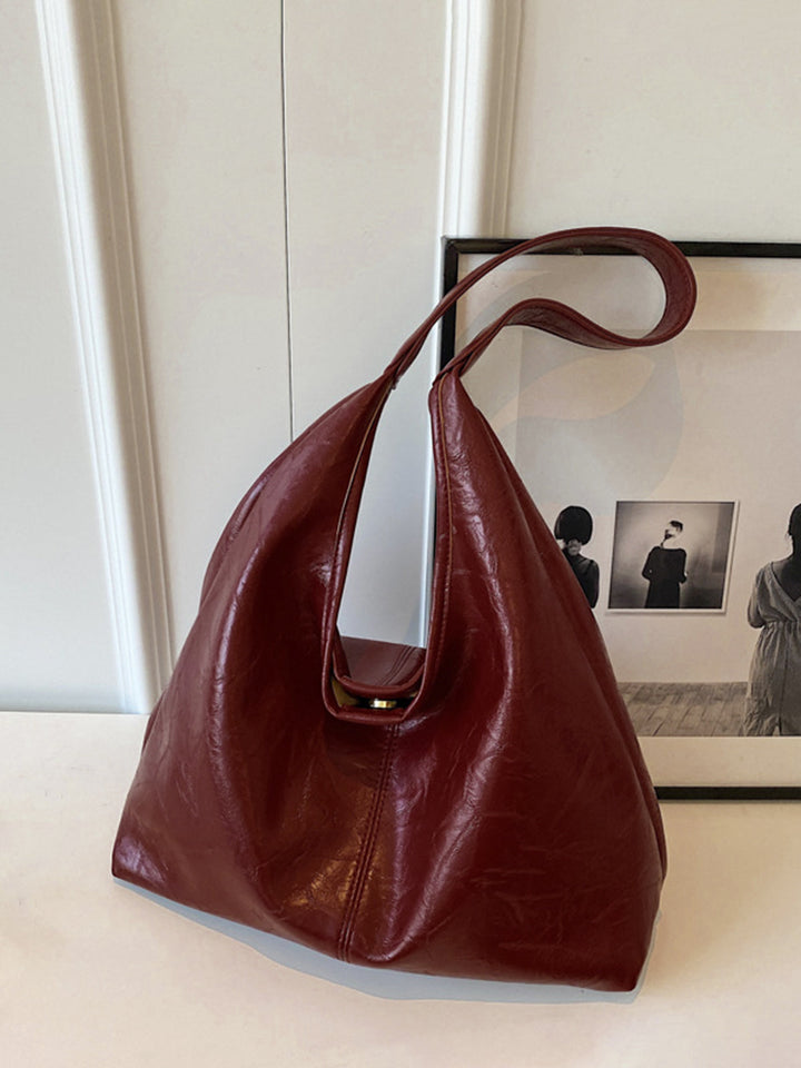 Amélie Hobo Bag – Button Clasp Detail