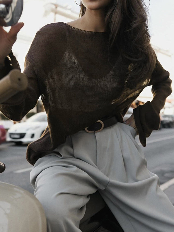 Liora Top – Draped Knit