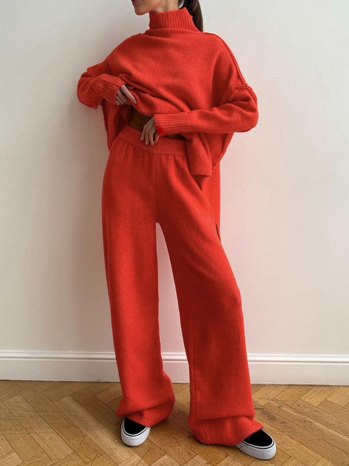 Alba Set – Knit Turtleneck