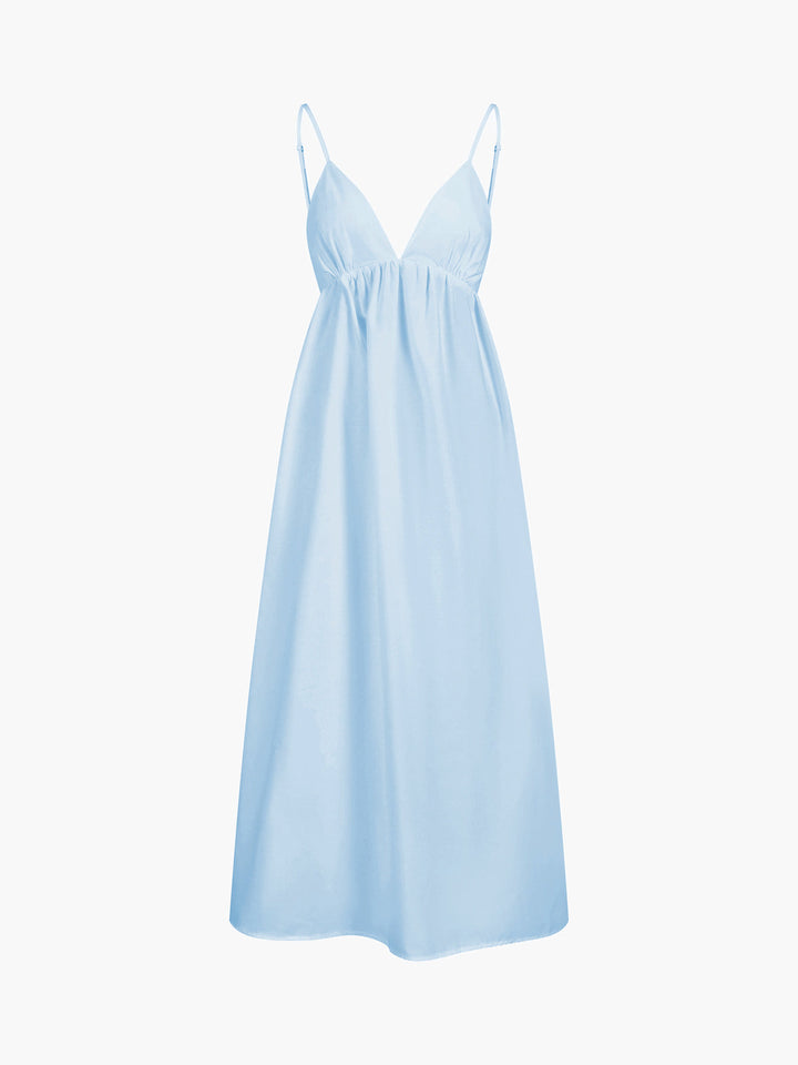 Solana Dress – Open Back Cotton