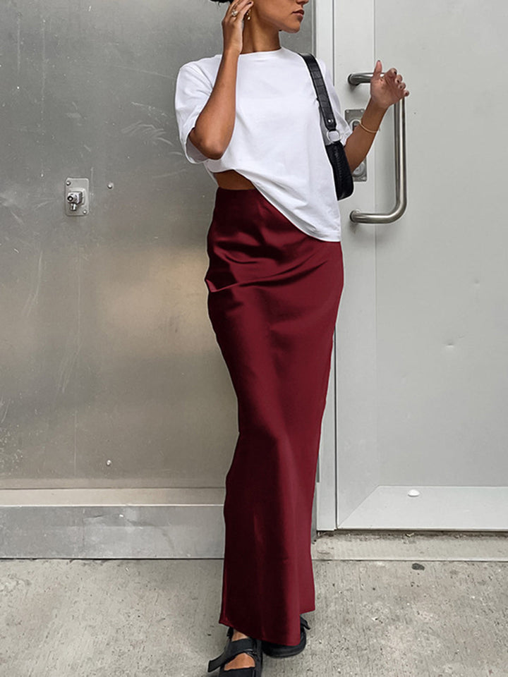 Giuliana Skirt – Satin Flow