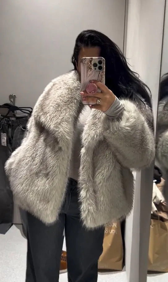 Elna Faux Fur Coat