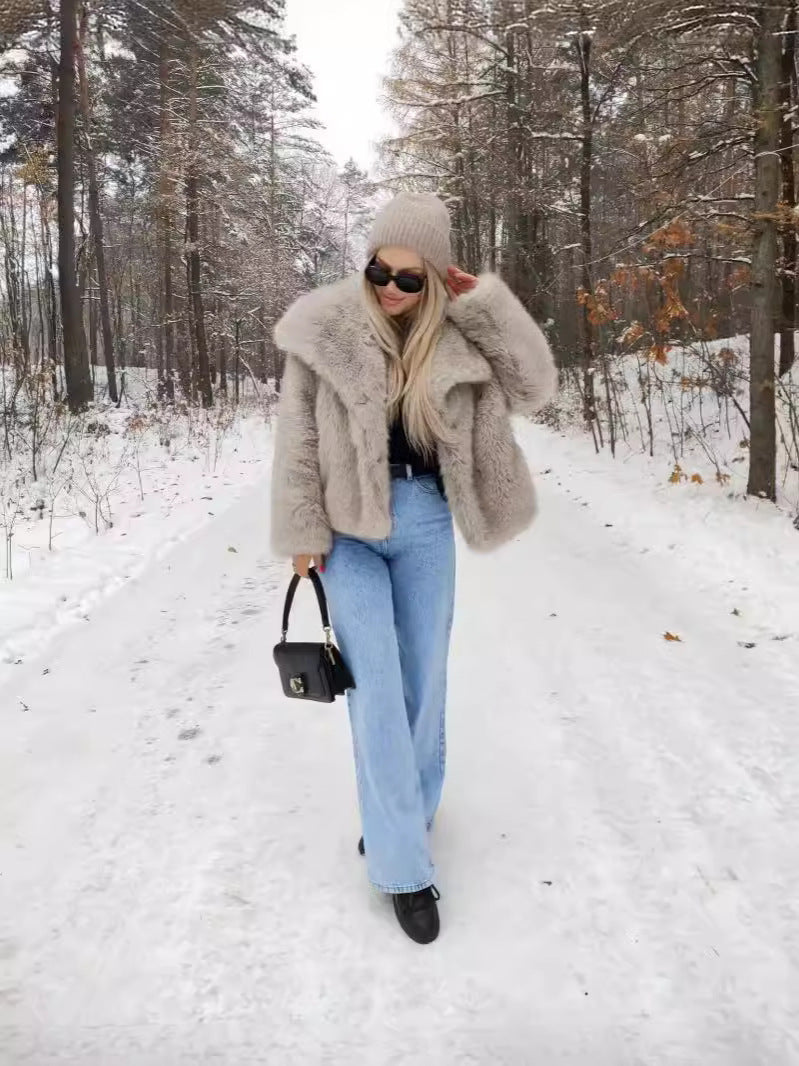 Elna Faux Fur Coat