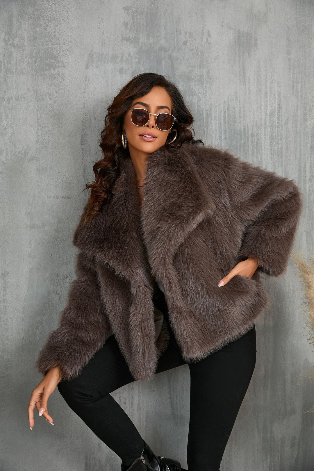 Elna Faux Fur Coat