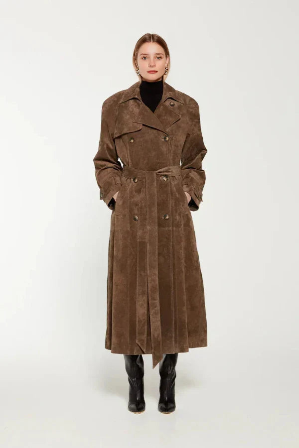 Liora Suede Trench