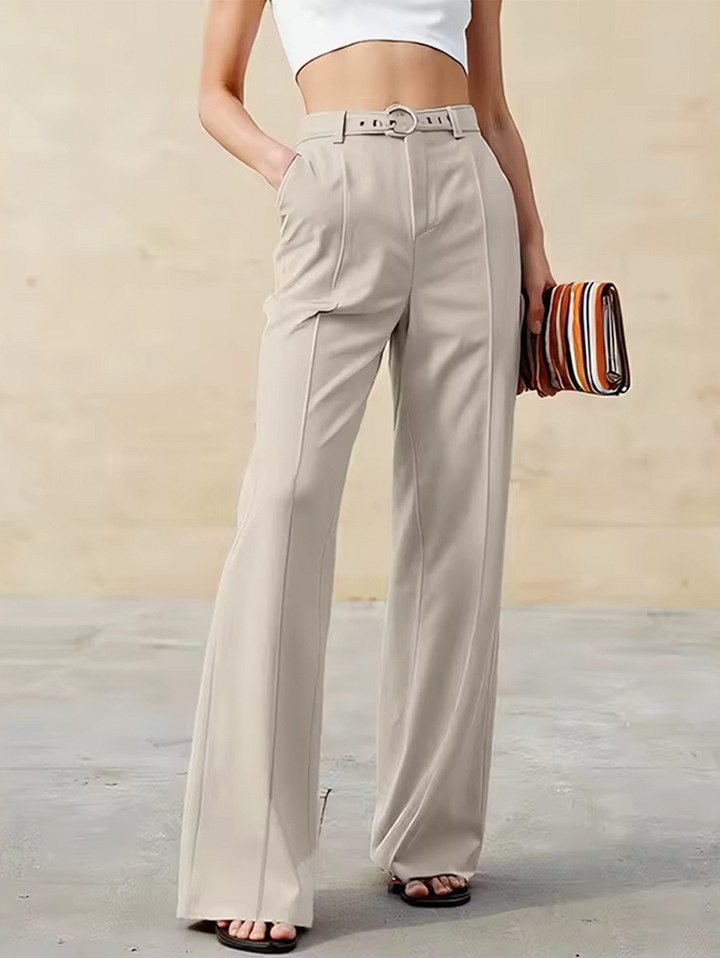 Arden Pants – Belted Straight Leg