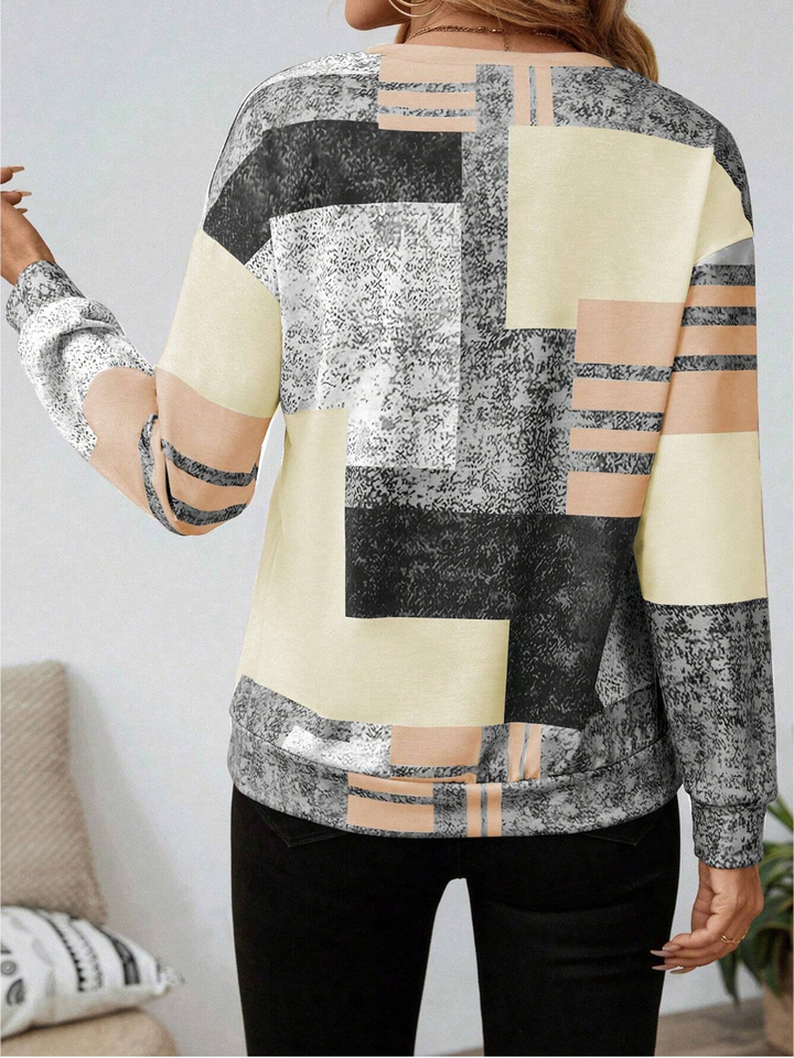 Solvi | Colourblock Half-Zip Sweatshirt