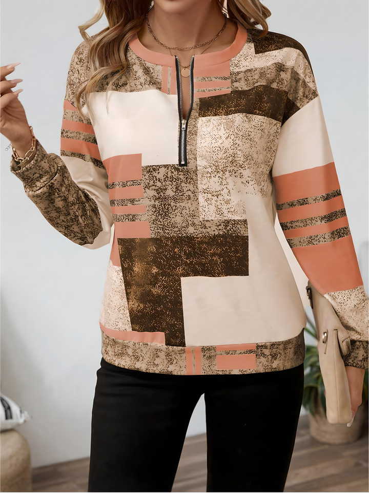 Solvi | Colourblock Half-Zip Sweatshirt