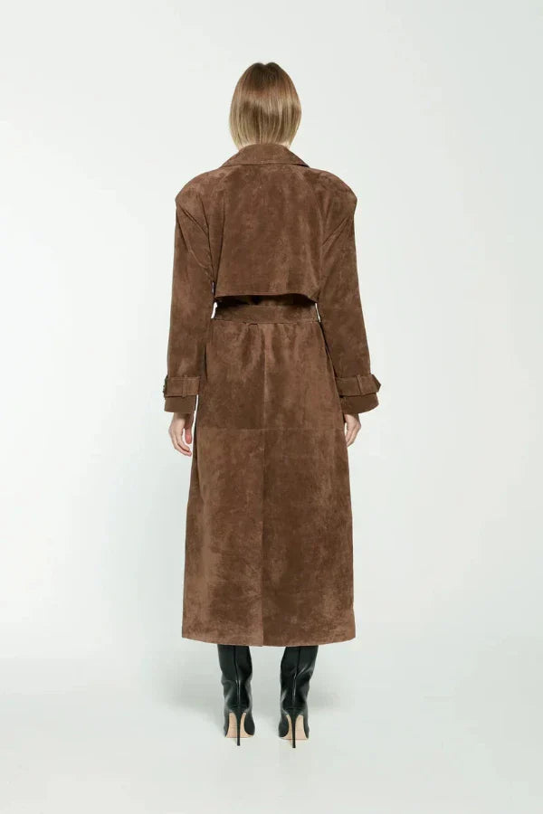 Liora Suede Trench