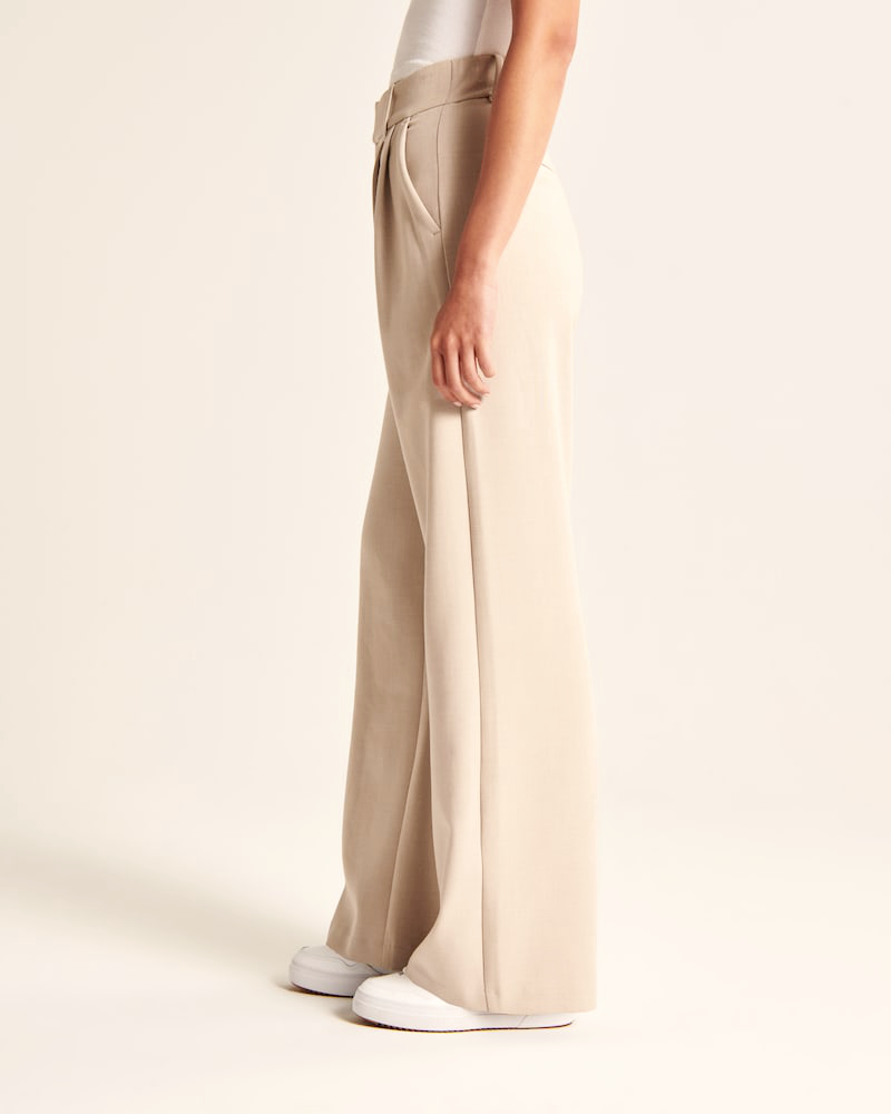 Aurora Pants – Wide Leg Beige