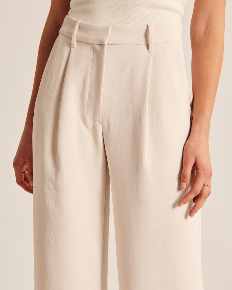Aurora Pants – Wide Leg Beige