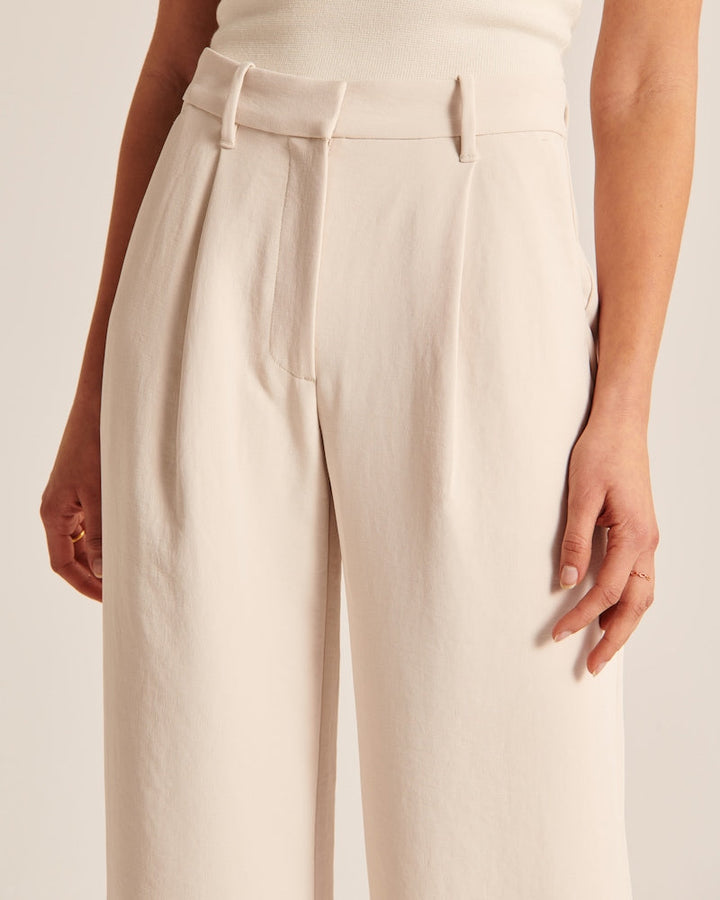 Aurora Pants – Wide Leg Beige