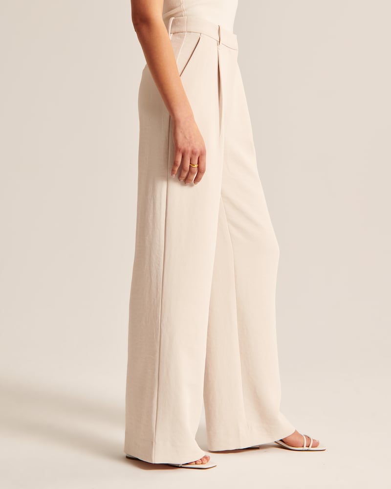 Aurora Pants – Wide Leg Beige