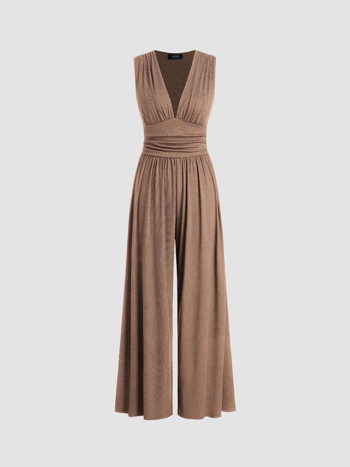 Siv | Sleeveless Wide-Leg Jumpsuit