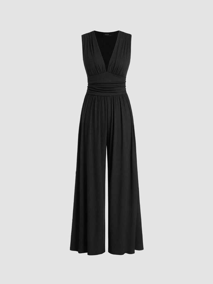 Siv | Sleeveless Wide-Leg Jumpsuit