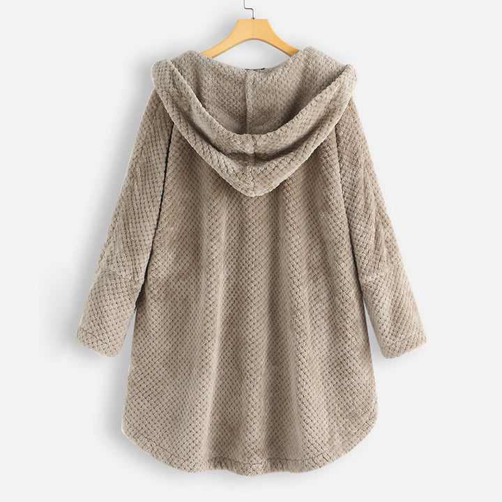 Élodie | Hooded Fleece Coat