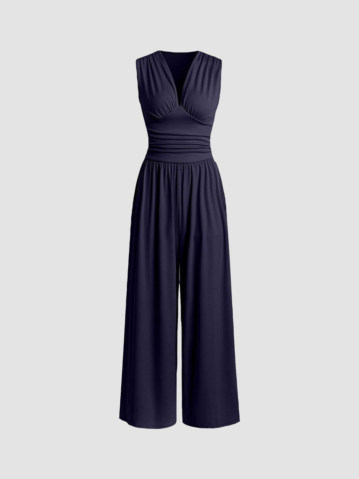 Siv | Sleeveless Wide-Leg Jumpsuit