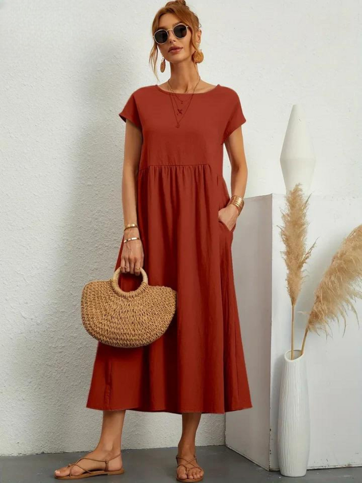 Maris | Flowing Cotton Summer Dress