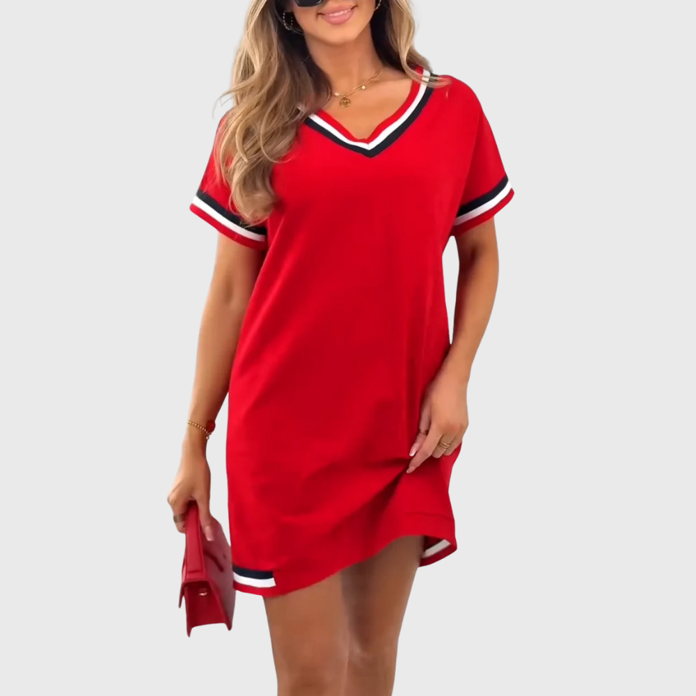 Sanna | Short-Sleeve Knit Dress