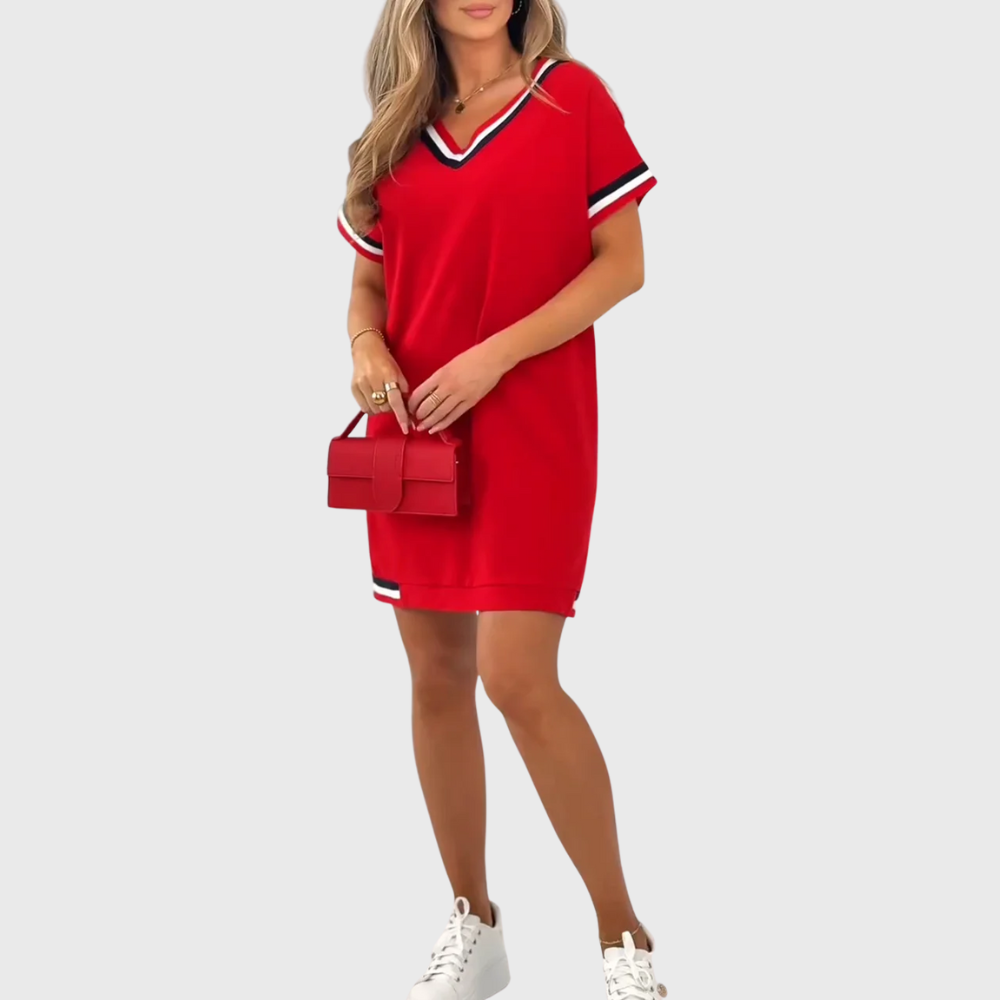 Sanna | Short-Sleeve Knit Dress