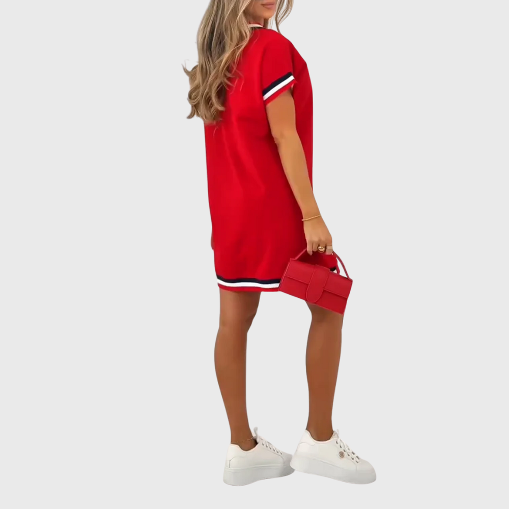 Sanna | Short-Sleeve Knit Dress