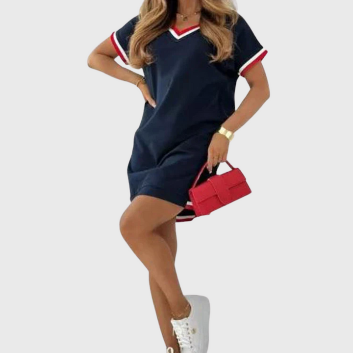 Sanna | Short-Sleeve Knit Dress