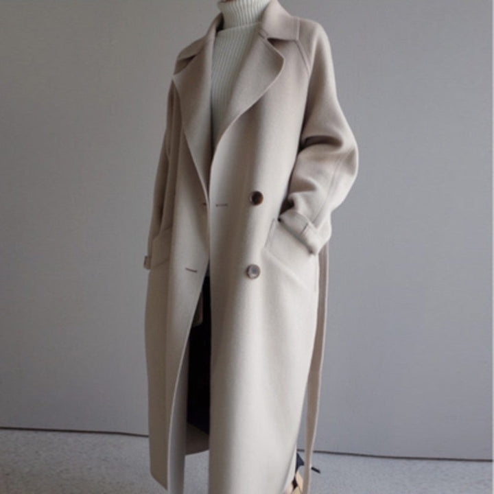 Elena | Tailored Wool-Blend Long Coat