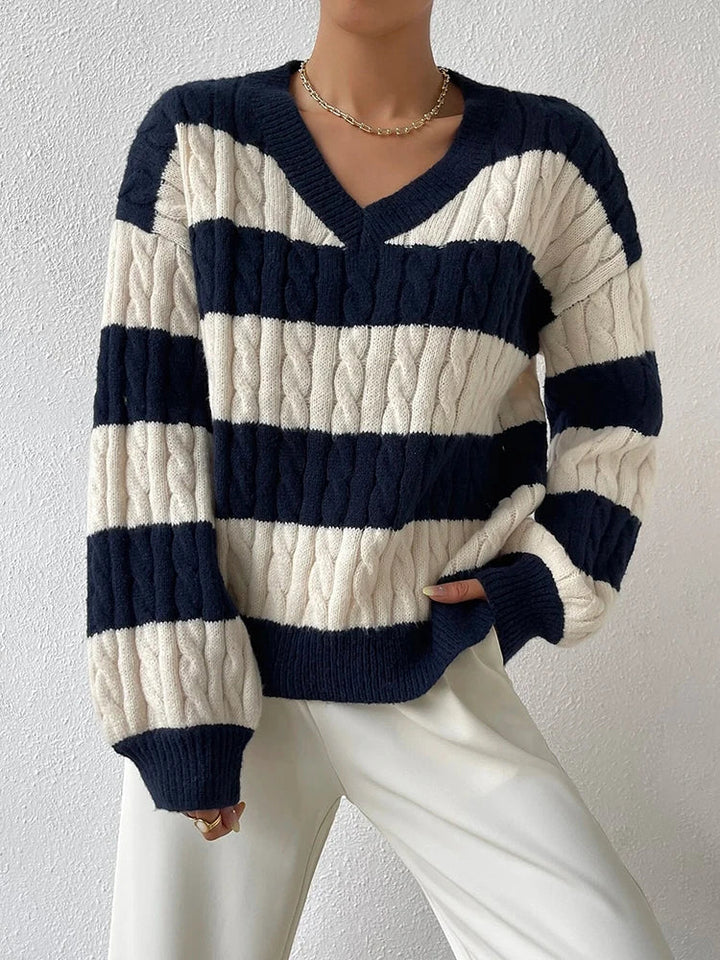 Solvi Top – Striped Knit