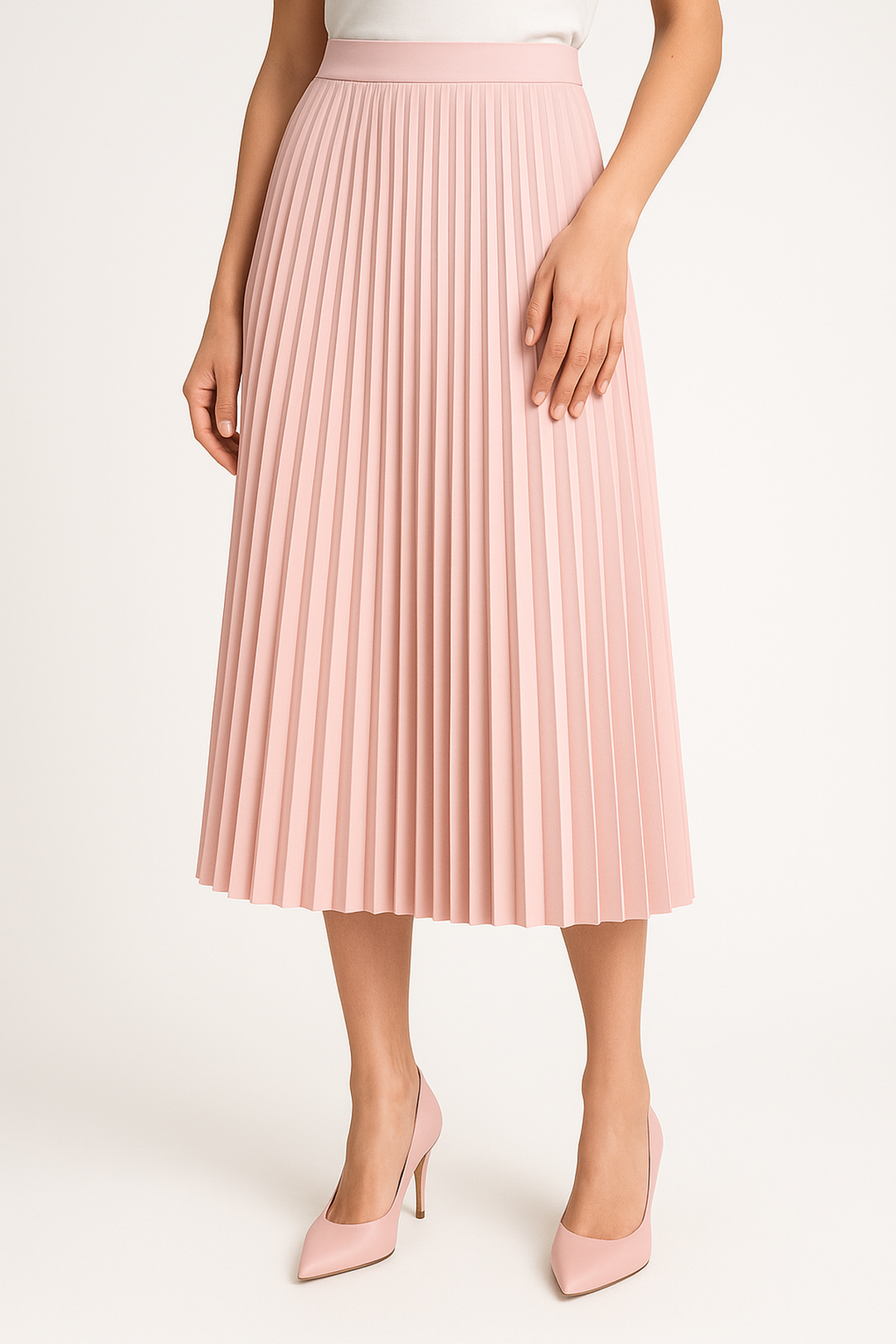 Valentina Skirt – Pleated Sheen