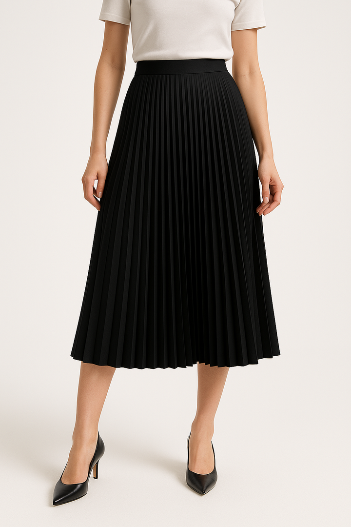 Valentina Skirt – Pleated Sheen