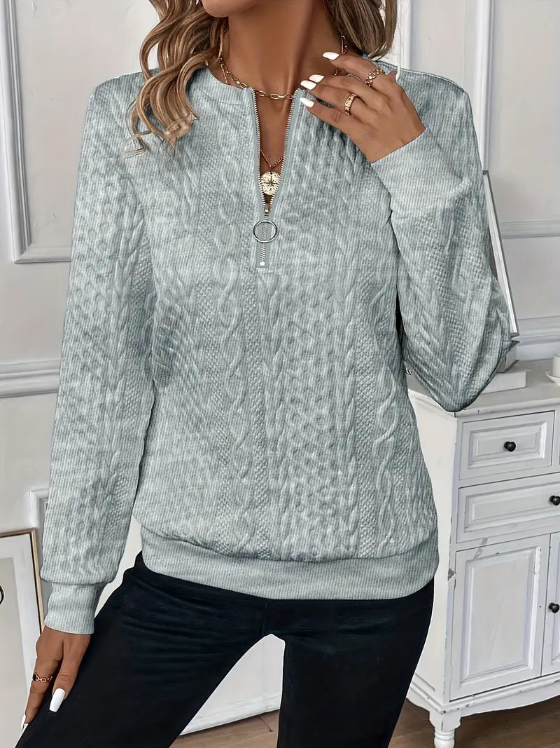 Astrid | Half-Zip Soft Knit