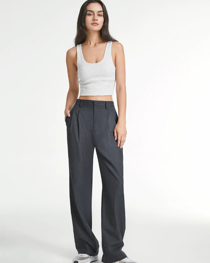 Arden Pants – Slate Wide Leg