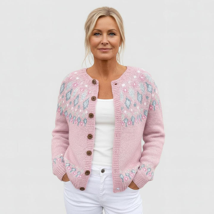 Amélie | Patterned Knit Cardigan